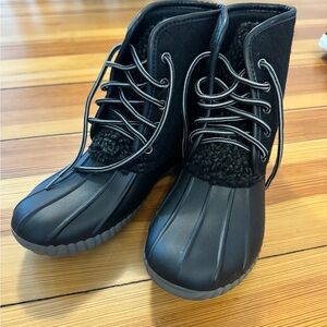 Simply Southern Black Boots with Gray Soles